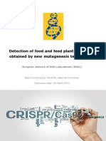 Detection of Food and Feed Plant Products Obtained by New Mutagenesis Techniques - European Network of GMO Laboratories 2019