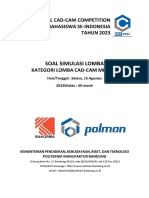 Soal Simulasi CAD-CAM Milling