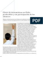 Clases de Matemáticas en Chile Predecibles y Sin Participación de Los Alumnos 15-04-08