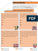 Actividad Imperativo Negativo Espanol A2