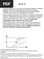 Unit-2: Logistic Regression