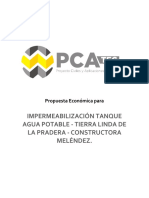 Pca Tec Impermeabilizacion Tanque Agu