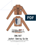 Attack On Titan (F) Jacket Pattern SEWING GUIDE
