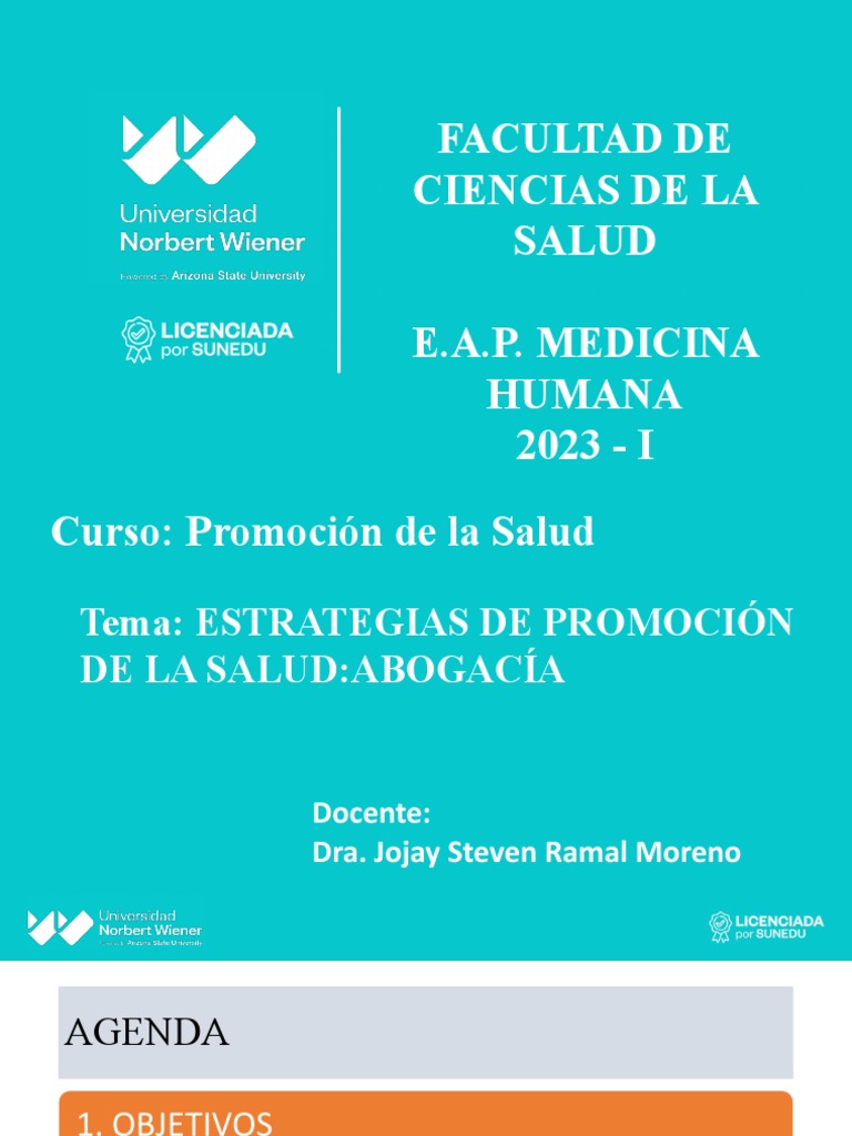 Estrategias de Abogacía en Salud | PDF | Promoción de la salud ...