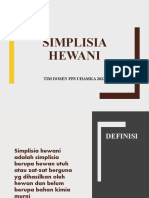 Simplisia Hewani 2022