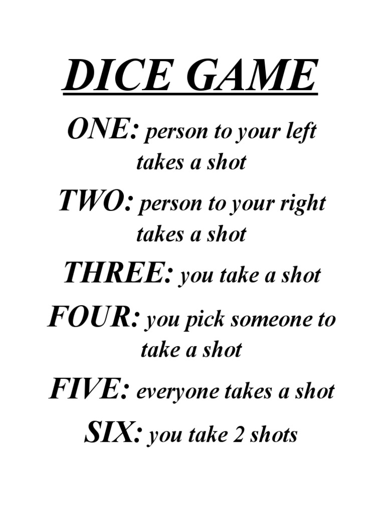 DICE GAME PDF