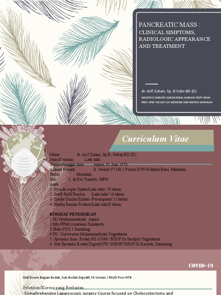 PANCREATIC MASS dr. Arif Zuhan, Sp.B Subsp-BD (K) (1) | PDF