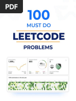 100 Must Do Leetcode Problems | PDF | Computer Data | Applied Mathematics