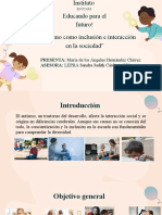 El Autismo Como Inclusión e Interacción en La Sociedad