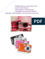 We Sell a Variety of Digital Cameras in Color