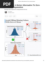 MissForest - A Better Alternative To Zero (Or Mean) Imputation