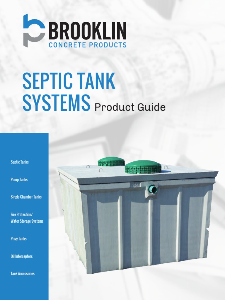 Brooklin Concrete Septic Tank Guide | PDF | Septic Tank | Manufactured ...