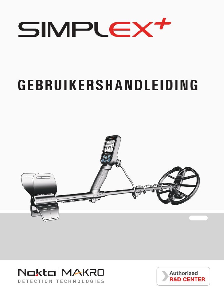 Handleiding voor SIMPLEX+ Metaaldetector | PDF | Home & Garden ...