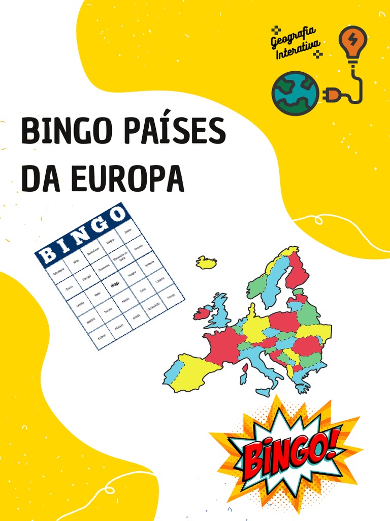 Bingo Europa Geografia Interativa Nozgq9 PDF Bósnia e Herzegovina Montenegro