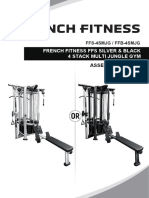 French Fitness Ffs Silver & Black 4 Stack Multi Jungle Gym: Assembly Manual
