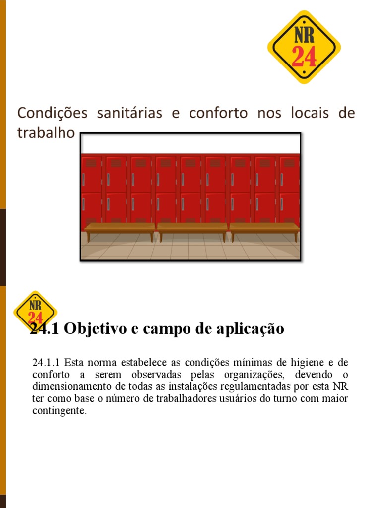 NR24 - Condições Sanitárias e de Conforto Nos Locais de Trabalho | PDF ...