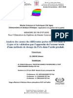 Analyse Des Causes Des Différentes Pertes Du P2O5 Dans Le Gypse Et La Validation Par L'approche de L'erreur Totale D'une Méthode