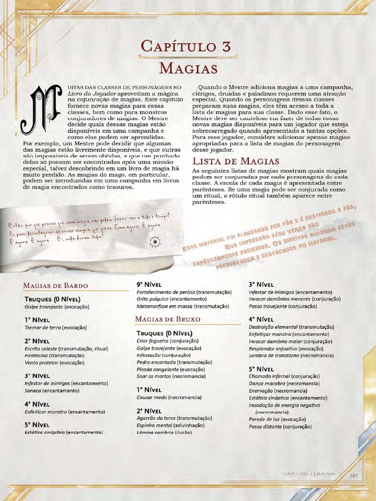 Magias Livro 2 (Xanathar) | PDF