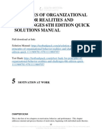Principles of Organizational Behavior Realities and Challenges 6th Edition Quick Solutions Manual 1