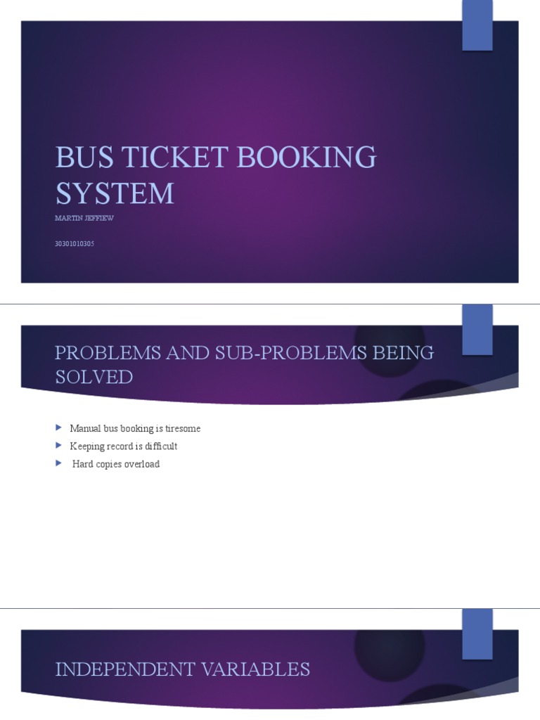 Bus Ticket Booking System Overview | PDF | Business