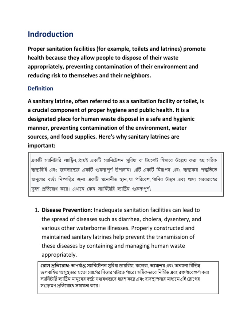 A Sanitary Latrine 11 | PDF