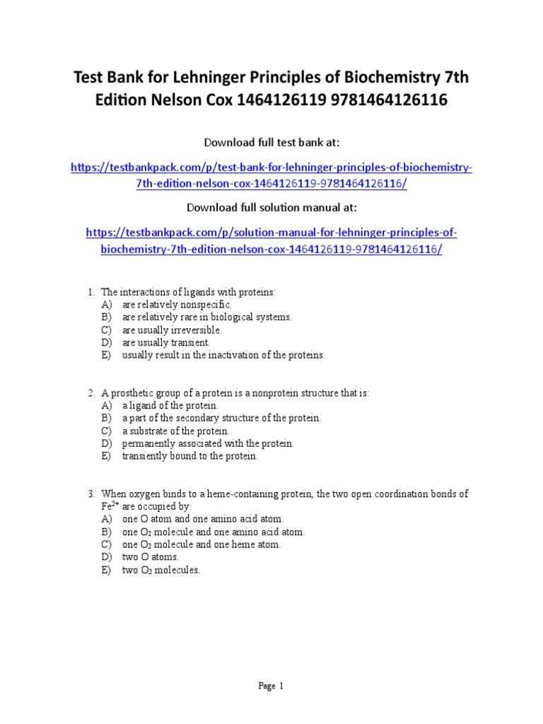 Biochemistry visual data 5