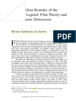 DOS SANTOS, Myrian Sepúlveda. The Brazilian Remake of The Orpheus Legend - Film Theory and The Aesthetic Dimension