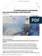Nota de Prensa - Hospital Cayetano Heredia