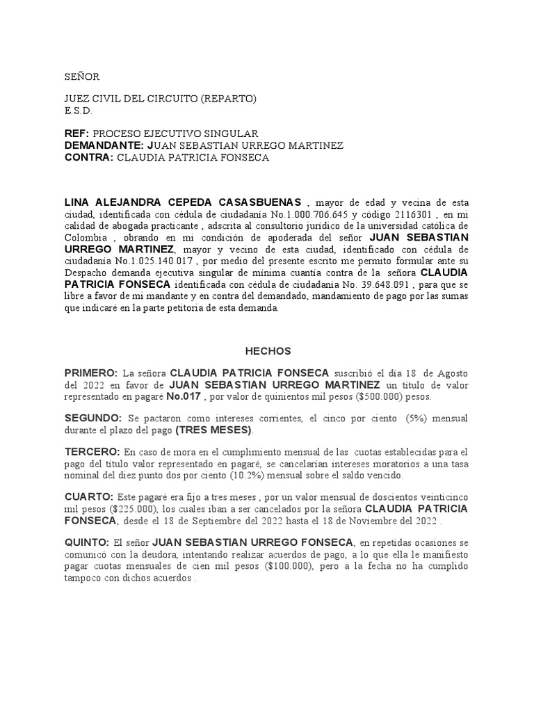 2023-demanda-proceso-ejecutivo-singular-minima-cuantia-pdf