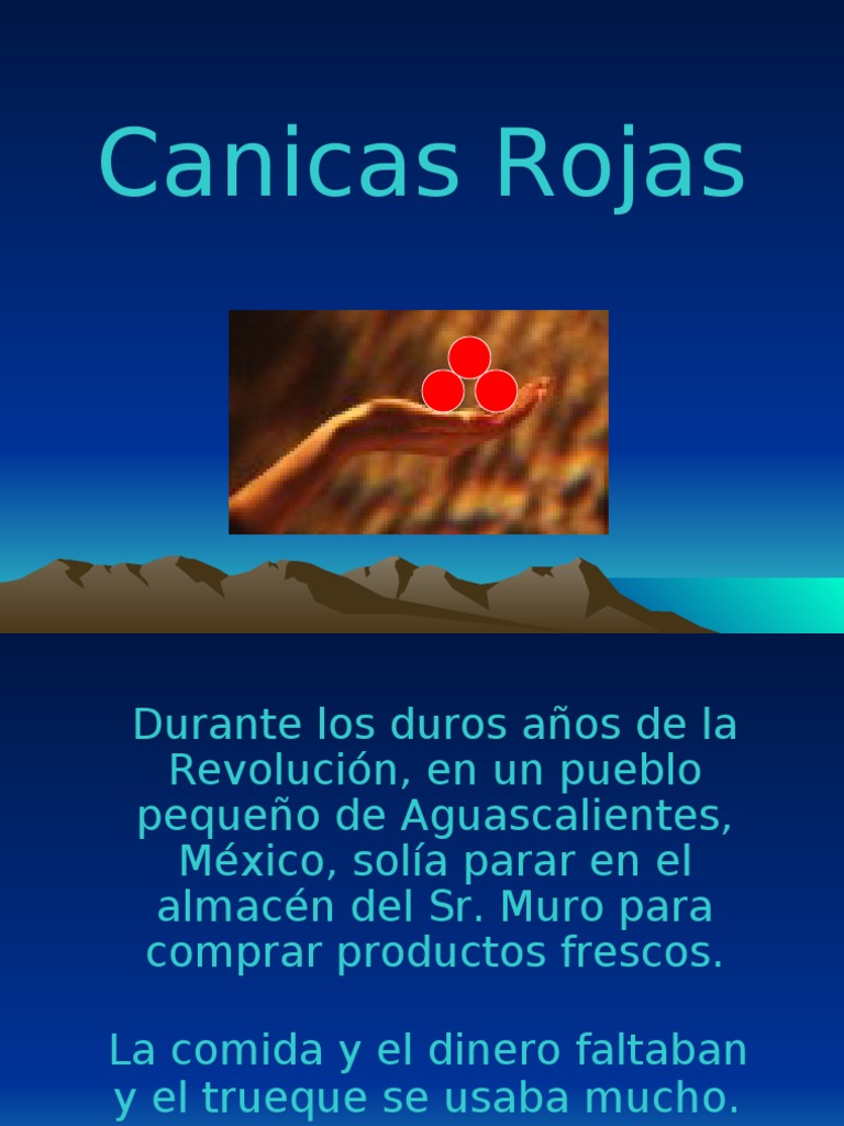 Canicas Rojas | PDF
