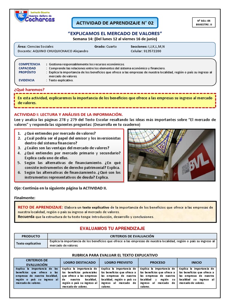 Importancia del Mercado de Valores | PDF | Business | Bolsa de Valores