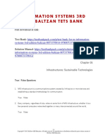 M Information Systems 3rd Edition Baltzan Test Bank Download