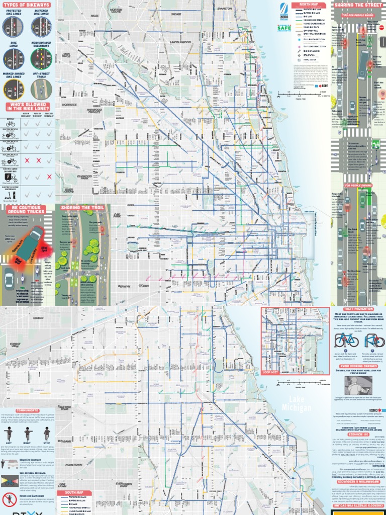 2022 Chicago Bike Map PDF