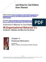 M Organizational Behavior 2nd Edition McShane Solutions Manual Download