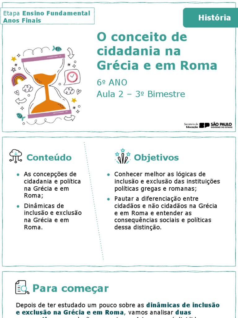 Aula 2 o conceito de cidadania na gr cia e em roma download gr tis