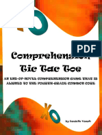 Comprehension Tic Tac Toe: An End-Of-Novel Comprehension Game That Is Aligned To The Fourth-Grade Common Core