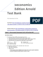 Macroeconomics 11th Edition Arnold Test Bank Download