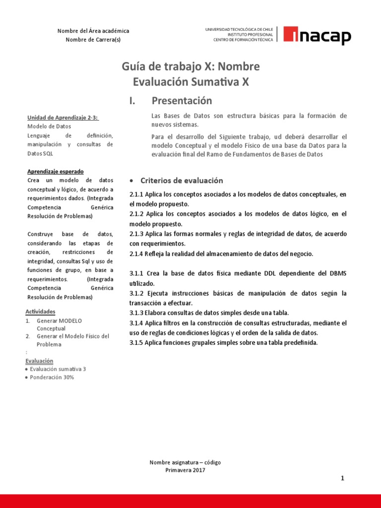 Modelos de Bases de Datos SQL | PDF