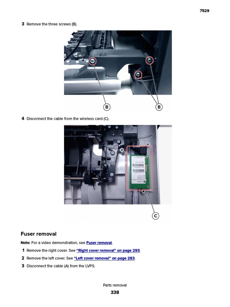 Lexmark MS621 Fuser Replacement Guide | PDF | Teaching Methods ...