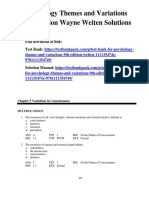 Psychology Themes and Variations 9th Edition Wayne Weiten Test Bank 1