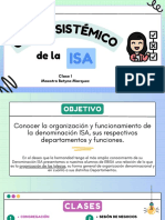 Clase 1 Orden sistémico de la ISA