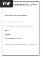 Derecho Civil y Comercial Iii Programa 2023