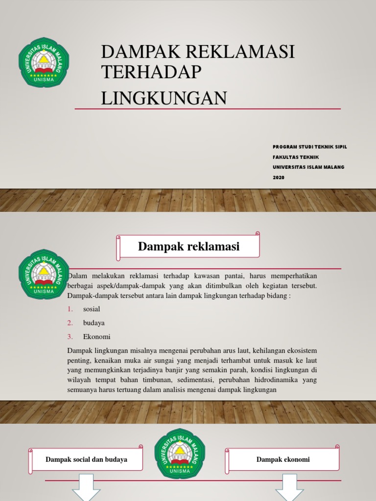 Dampak Reklamasi Pantai Terhadap Lingkungan | PDF