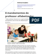 8 Mandamentos Do Professor Alfabetizador