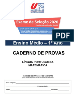 Caderno de Provas - Ensino Medio 2020