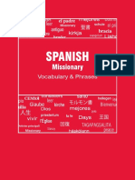 Spanish Missionary - Vocabulary & Phrases