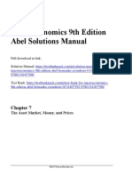 Macroeconomics 9th Edition Abel Solutions Manual Download