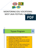 Monitoring Edu Vocational West Java Festival Juli 2023