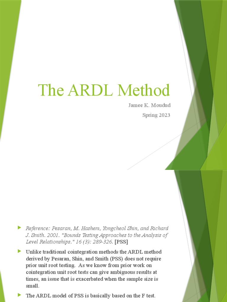 Understanding the ARDL Method | PDF