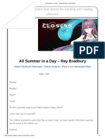 All Summer in A Day - Original Text - Shortsonline